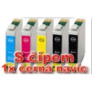 Sada 5ks Epson T1285 (2x T1281, T1282, T1283, T1284) Epson Stylus - kompatibilní inkoustové náplně (cartridge) - Epson