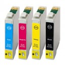 Sada 4ks Epson T1285 (T1281, T1282, T1283, T1284) Epson Stylus - kompatibilní inkoustové náplně (cartridge) - Epson