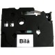 Páska (štítky) Brother TZ-221 (TZE221 P-touch), 9mm, délka 8m, černá / bíla, laminovaná - kompatibilní