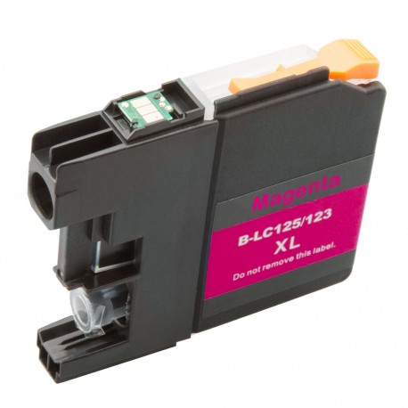 Cartridge Brother LC-123M (LC-123) červená (magenta) - J470DW, J132W, J152W, J552 - kompatibilní inkoustová náplň