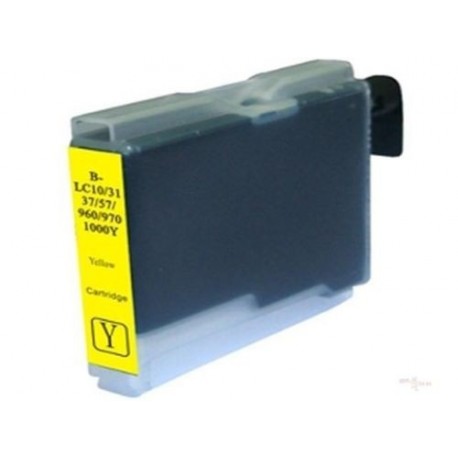 Cartridge Brother LC-1000Y / LC-970Y žlutá (yellow) - DCP-130,DCP-135,DCP-770,MFC-235,MFC-360 - kompatibilní inkoustová náplň