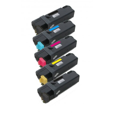 5x Toner Dell 2150 / 2150CN / 2150CDN / 2155 / 2155CN - C/M/Y/2xK MY5TJ, NPDXG, 8WNV5, 769TJ vysokokapacitní kompatibilní