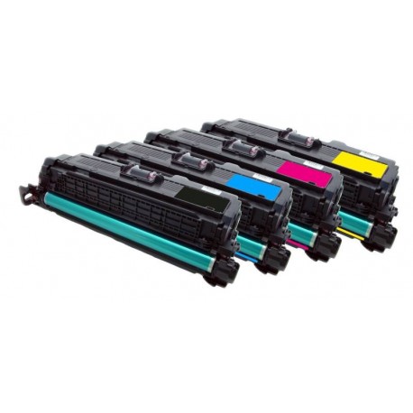 4x Toner HP CE250X, CE251A, CE252A, CE253A (504X, 504A, CE250A) LaserJet CP3520 / CP 3525 / CP3530 - C/M/Y/K kompatibilní