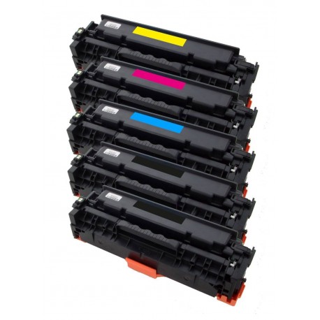 5x Toner Canon CRG-718 (CRG-718Bk, CRG-718C, CRG-718M, CRG-718Y) - LBP-7200CDN, MF8330CDN, MF8350CDN - C/M/Y/K komp.