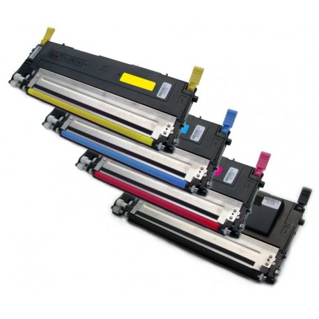 4x Toner SAMSUNG CLT-P4072C (sada 4072 K4072S M4072 Y4072S C4072 P4072C P4072B) - komp. CLP-320 CLP-325