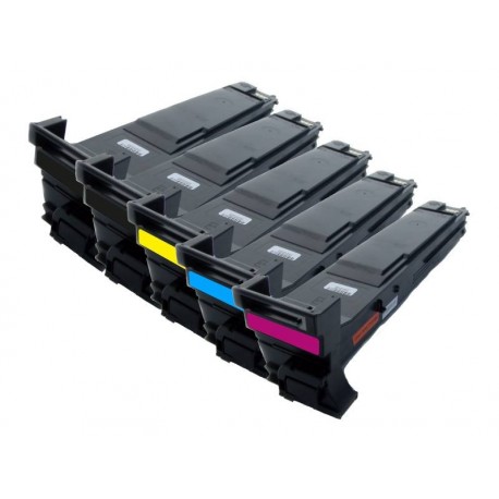 Sada 5x toner Konica Minolta Magicolor A0DKJ52, A0DK152, A0DK252, A0DK352, A0DK452 - C/M/Y/2xK kompatibilní - 4650, 4690