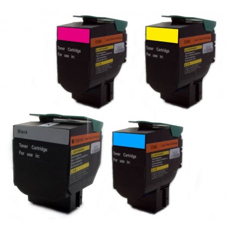 Sada 4x toner Lexmark C540H2KG, C540H2CG, C540H2YG, C540H2MG - C/M/Y/K kompatibilní - C540, C544, X544