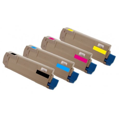 Sada 4x toner Oki C532 46490608, 46490607, 46490606, 46490605 - C/M/Y/K kompatibilní - C542, C532dn, C542dn, MC573dn, MC563dn