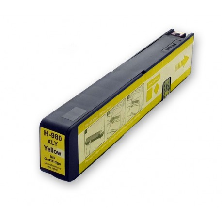 Cartridge HP 980XL (980 XL, D8J09A) žlutá (yellow) HP Officejet Enterprise Color X585z, X555dn - kompatibilní inkoustová náplň