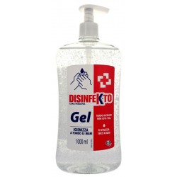 Disinfekto Gel Mani 1000ml s pumpou - Desinfekční bezoplachový gel na ruce na bázi alkoholu - MADEL